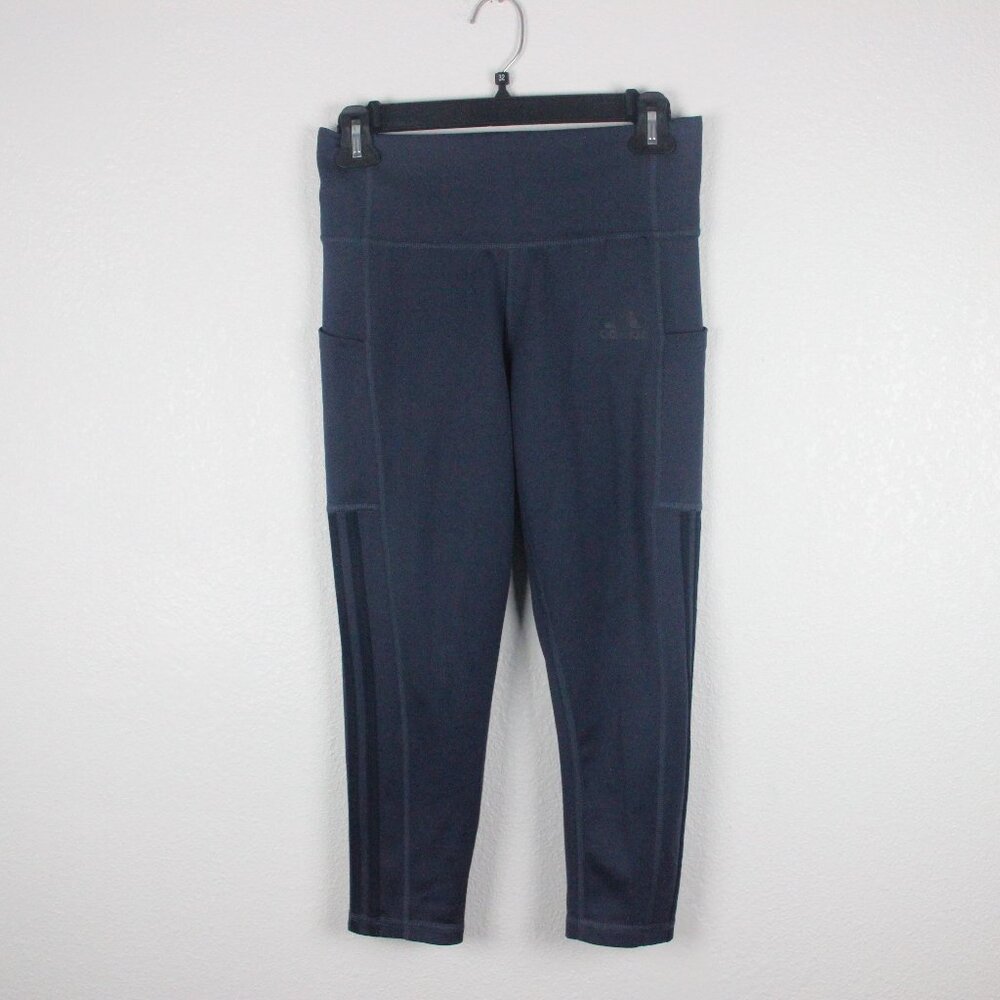 BUNDLE, 2 Leggings, Women's S, [1 Adidas Dark Purple and 1 Spalding Black] SOME